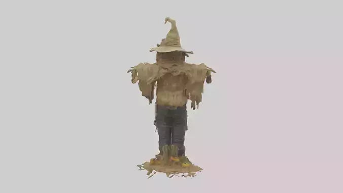 3D model Scarecrow model VR / AR / low-poly