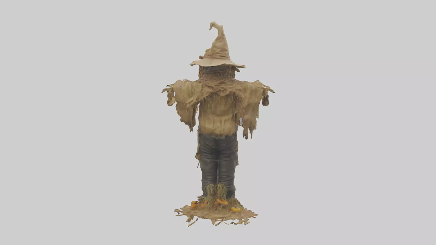 3D model Scarecrow model VR / AR / low-poly