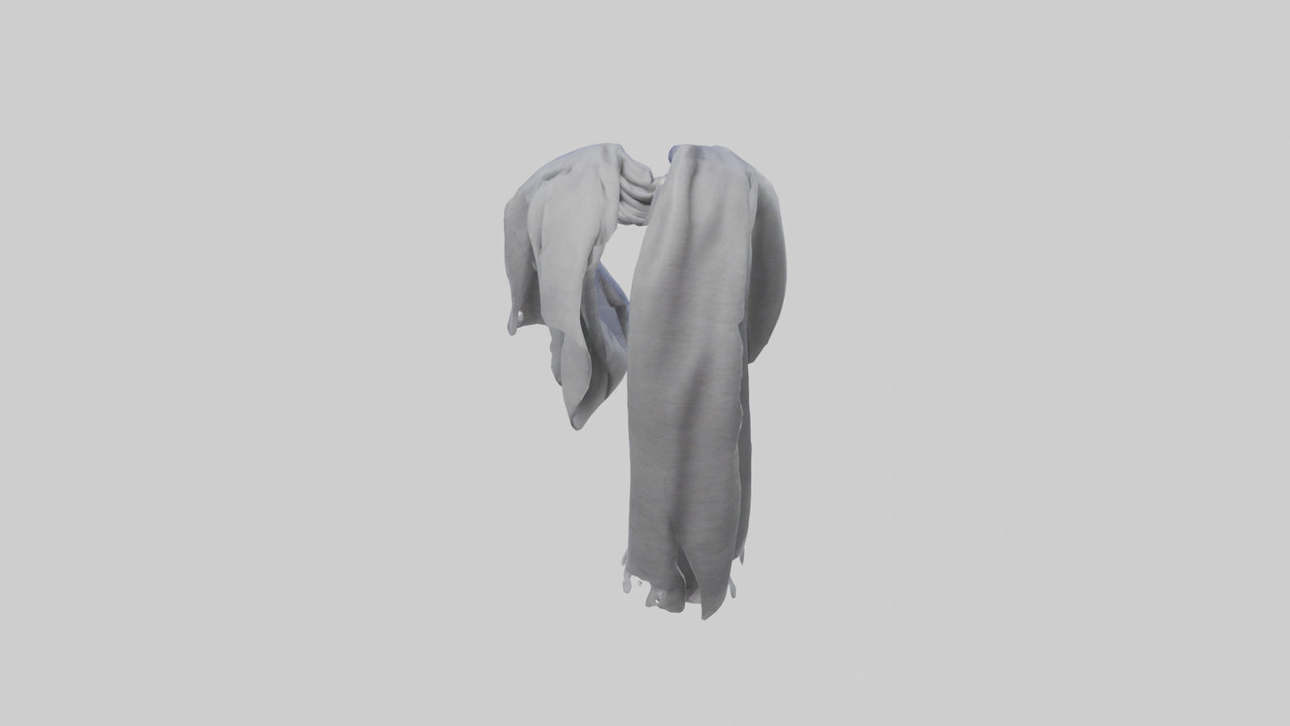 3D model Scarf model VR / AR / low-poly
