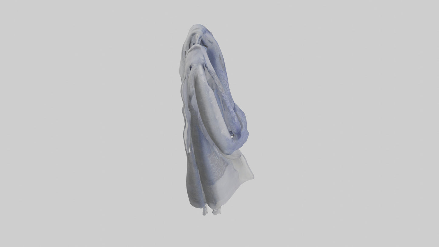 3D model Scarf model VR / AR / low-poly