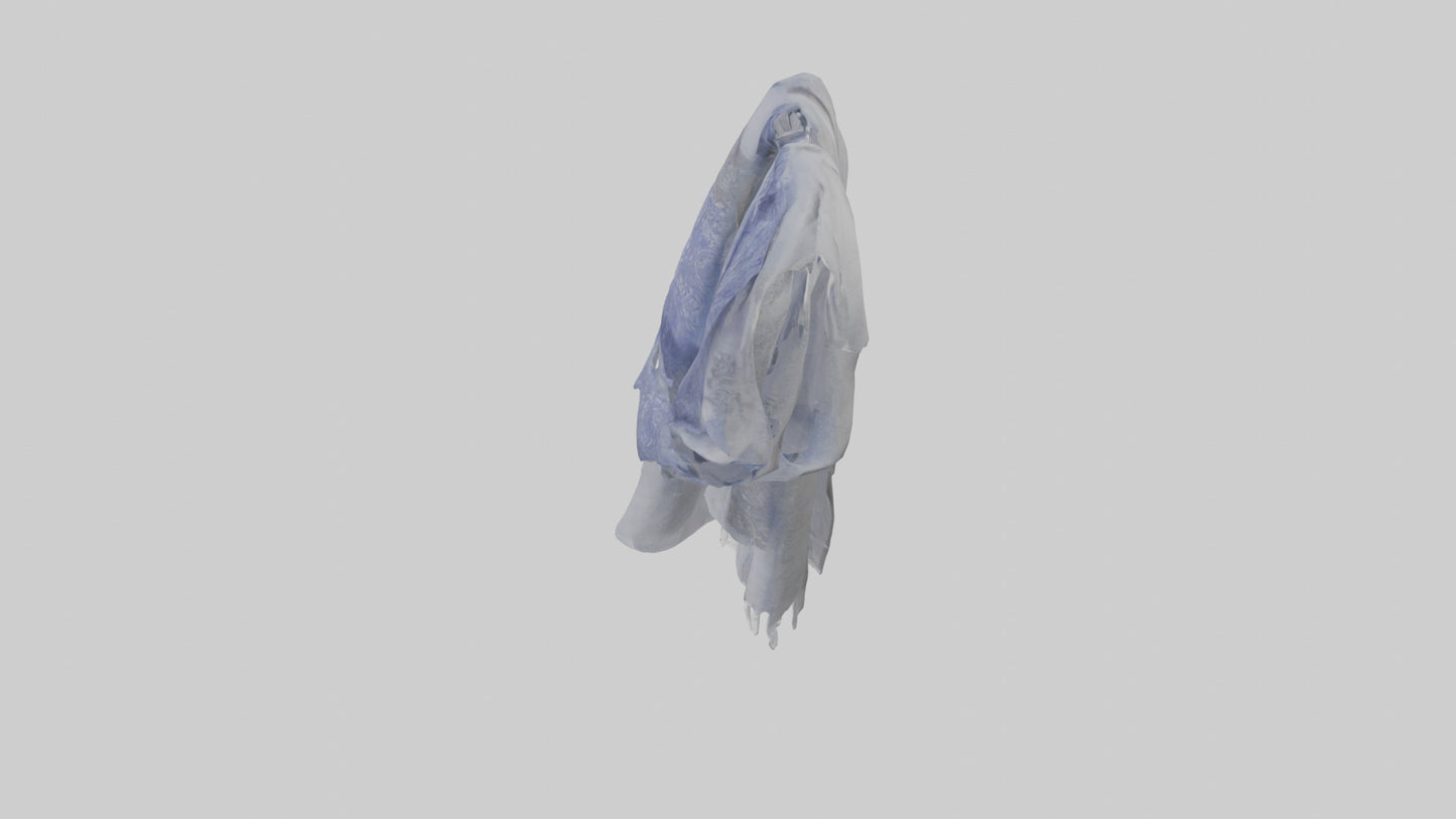3D model Scarf model VR / AR / low-poly
