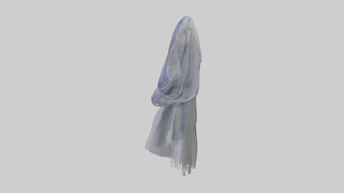 3D model Scarf model VR / AR / low-poly