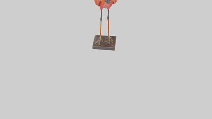 Scarlet Ibis statue model VR / AR / low-poly