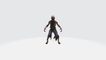Scary Zombie Animated and Rigged 3D model animated rigged