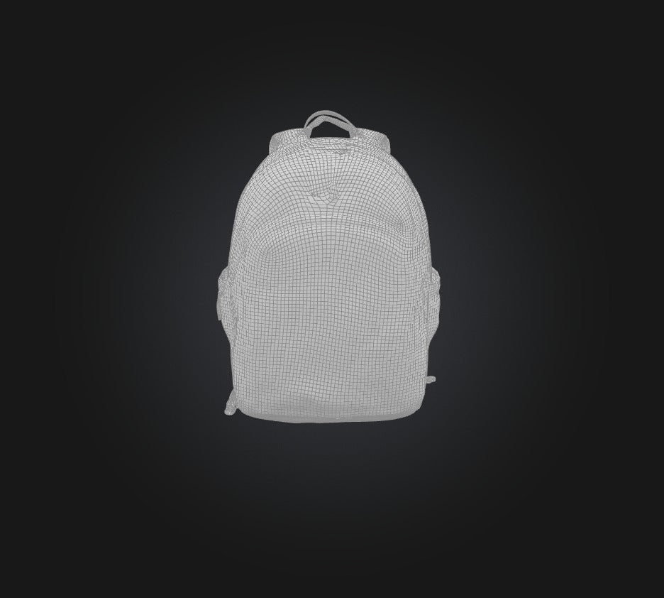 3D model school bag VR / AR / low-poly