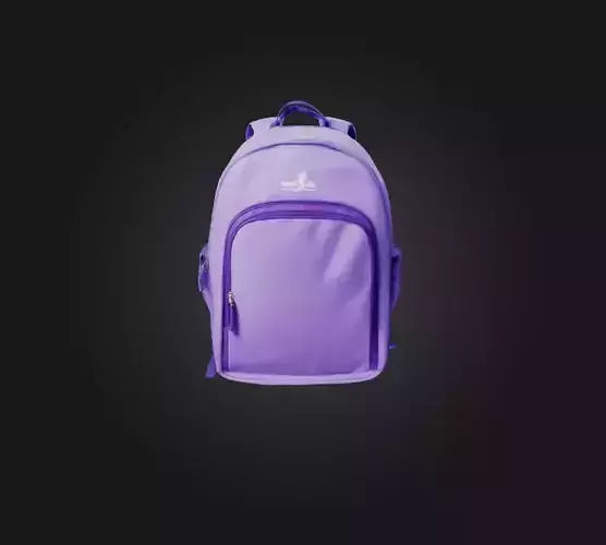 3D model school bag VR / AR / low-poly
