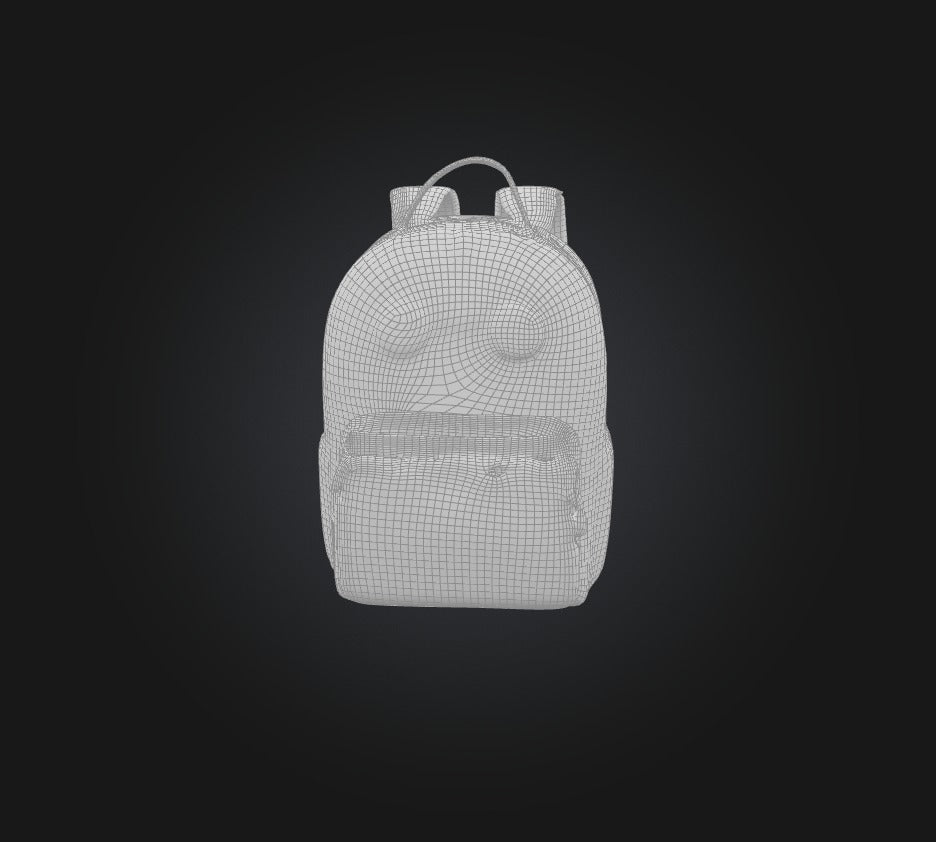 3D model school bag VR / AR / low-poly