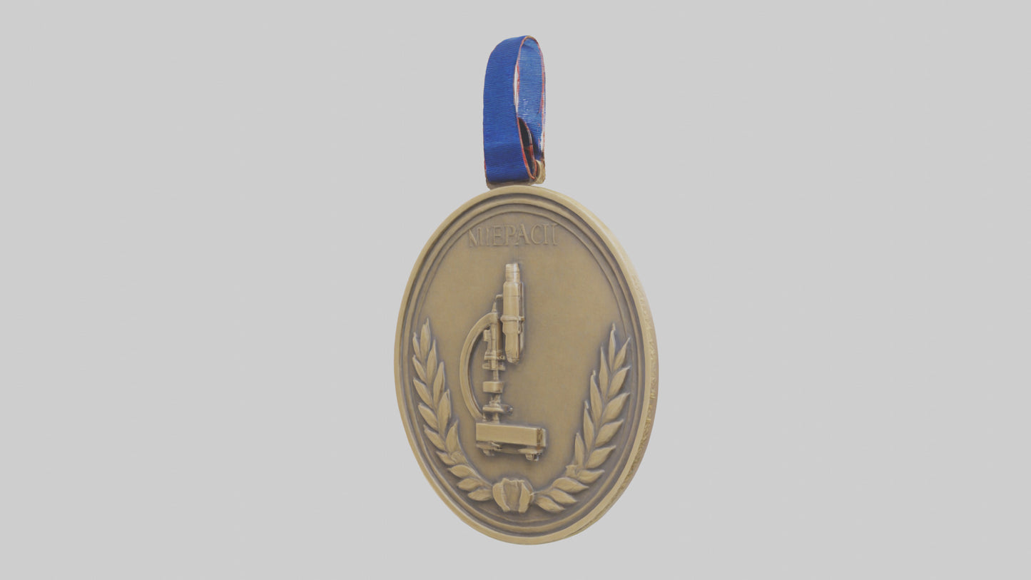 Scientific Achievement Medal model VR / AR / low-poly