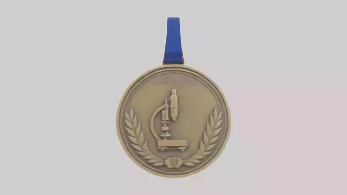 Scientific Achievement Medal model VR / AR / low-poly