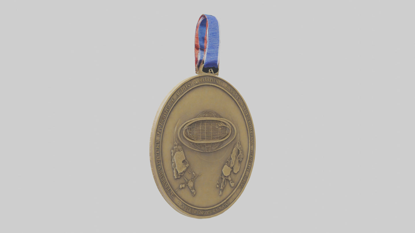 Scientific Achievement Medal model VR / AR / low-poly
