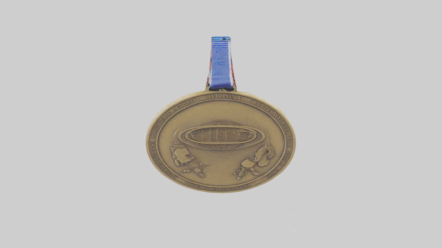 Scientific Achievement Medal model VR / AR / low-poly