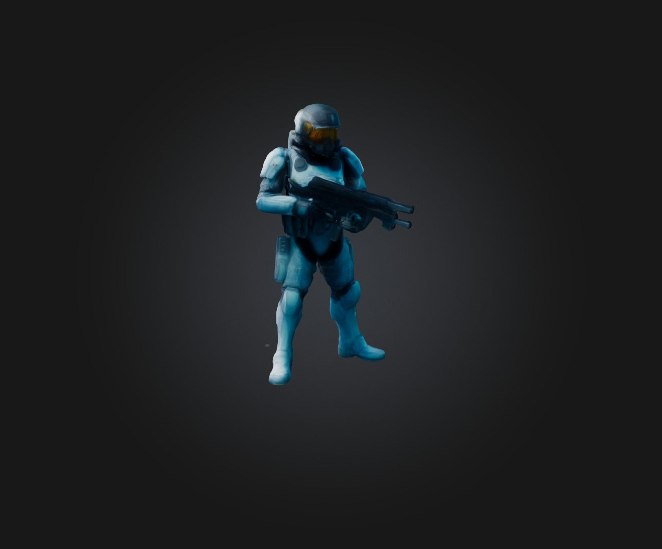 3D model scifi soldier VR / AR / low-poly