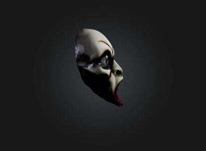 3D model scream mask VR / AR / low-poly