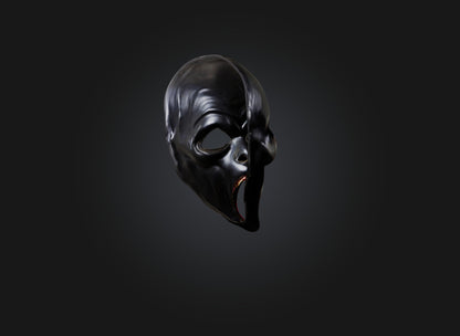 3D model scream mask VR / AR / low-poly