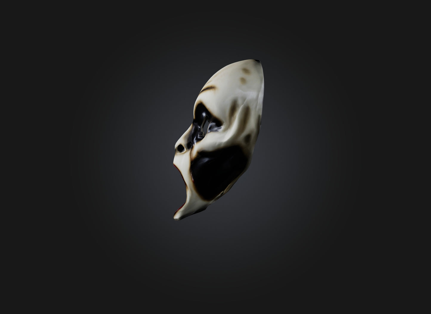 3D model scream mask VR / AR / low-poly