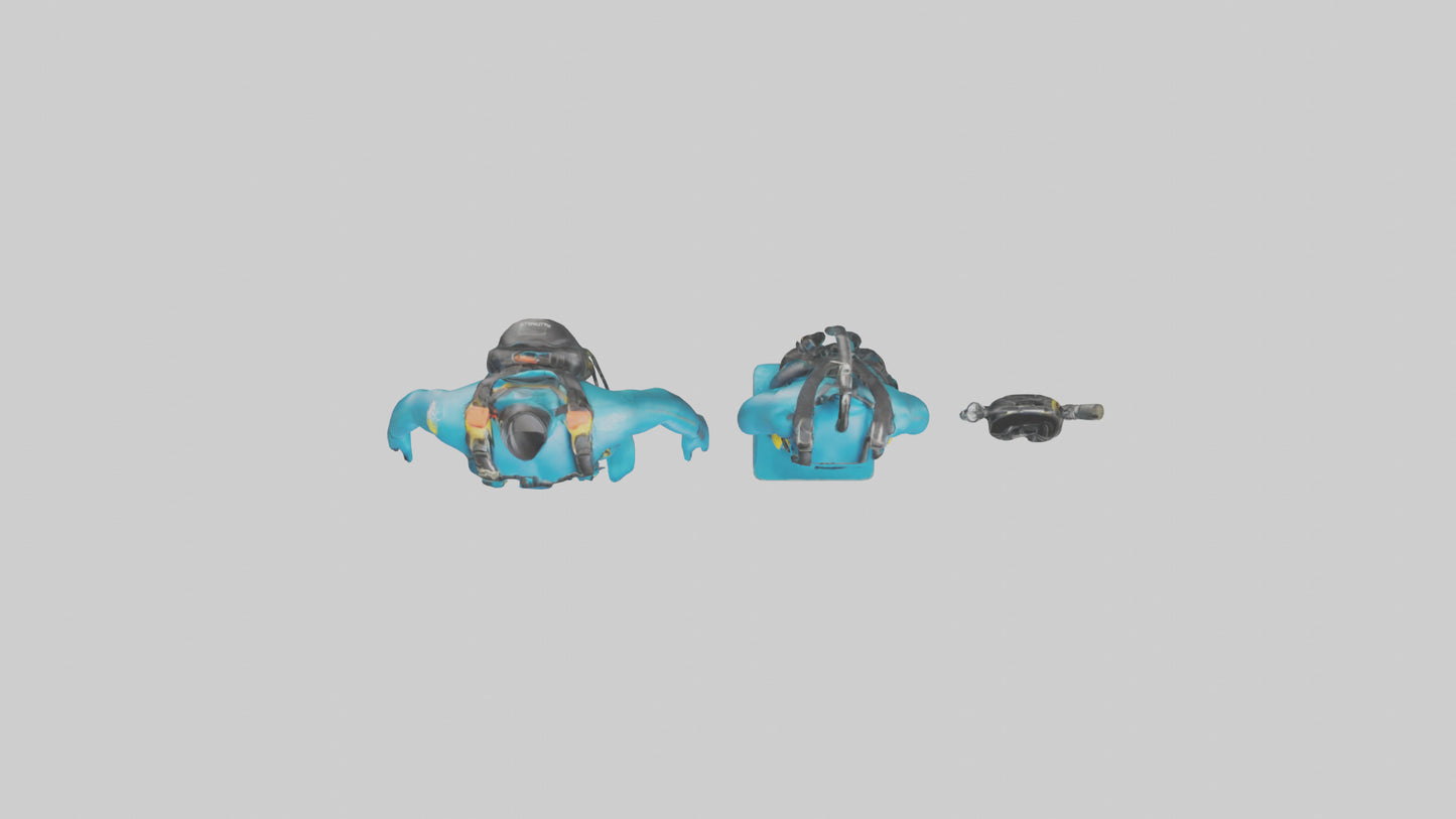 Scuba Diving Equipment model VR / AR / low-poly