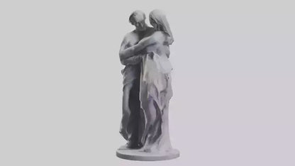 Sculpted Couple statue model VR / AR / low-poly