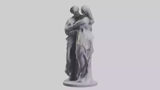 Sculpted Couple statue model VR / AR / low-poly