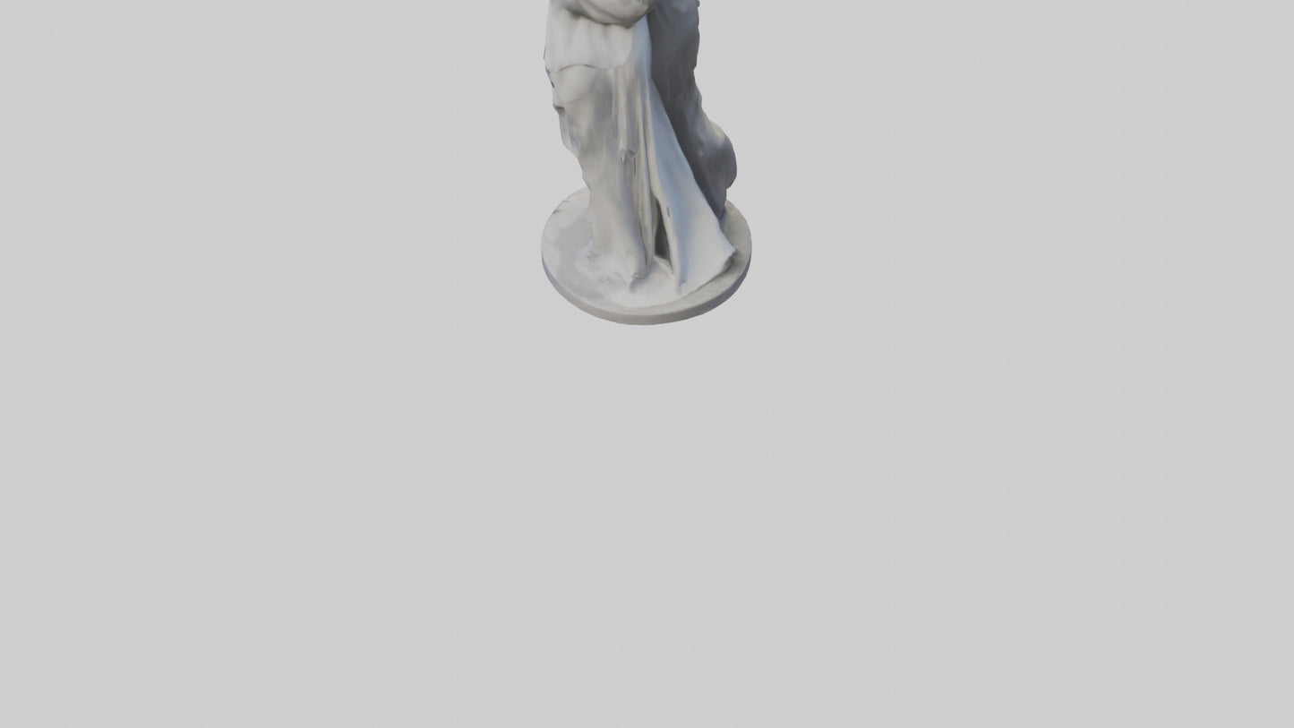 Sculpted Couple statue model VR / AR / low-poly