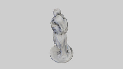 Sculpted Couple statue model VR / AR / low-poly