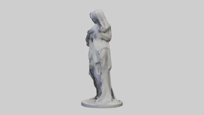 Sculpted Couple statue model VR / AR / low-poly
