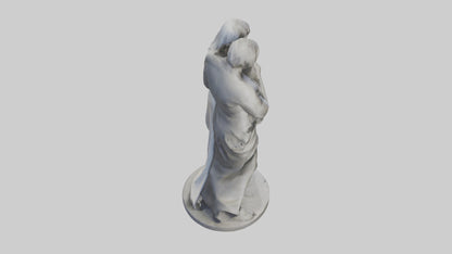 Sculpted Couple statue model VR / AR / low-poly