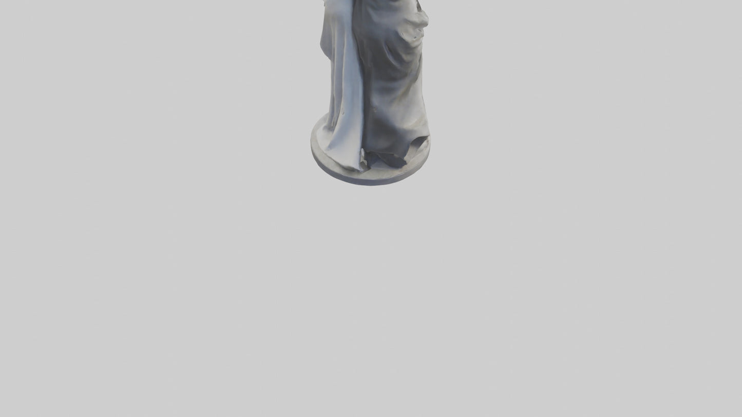 Sculpted Couple statue model VR / AR / low-poly