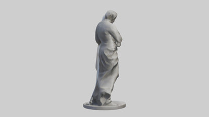 Sculpted Couple statue model VR / AR / low-poly