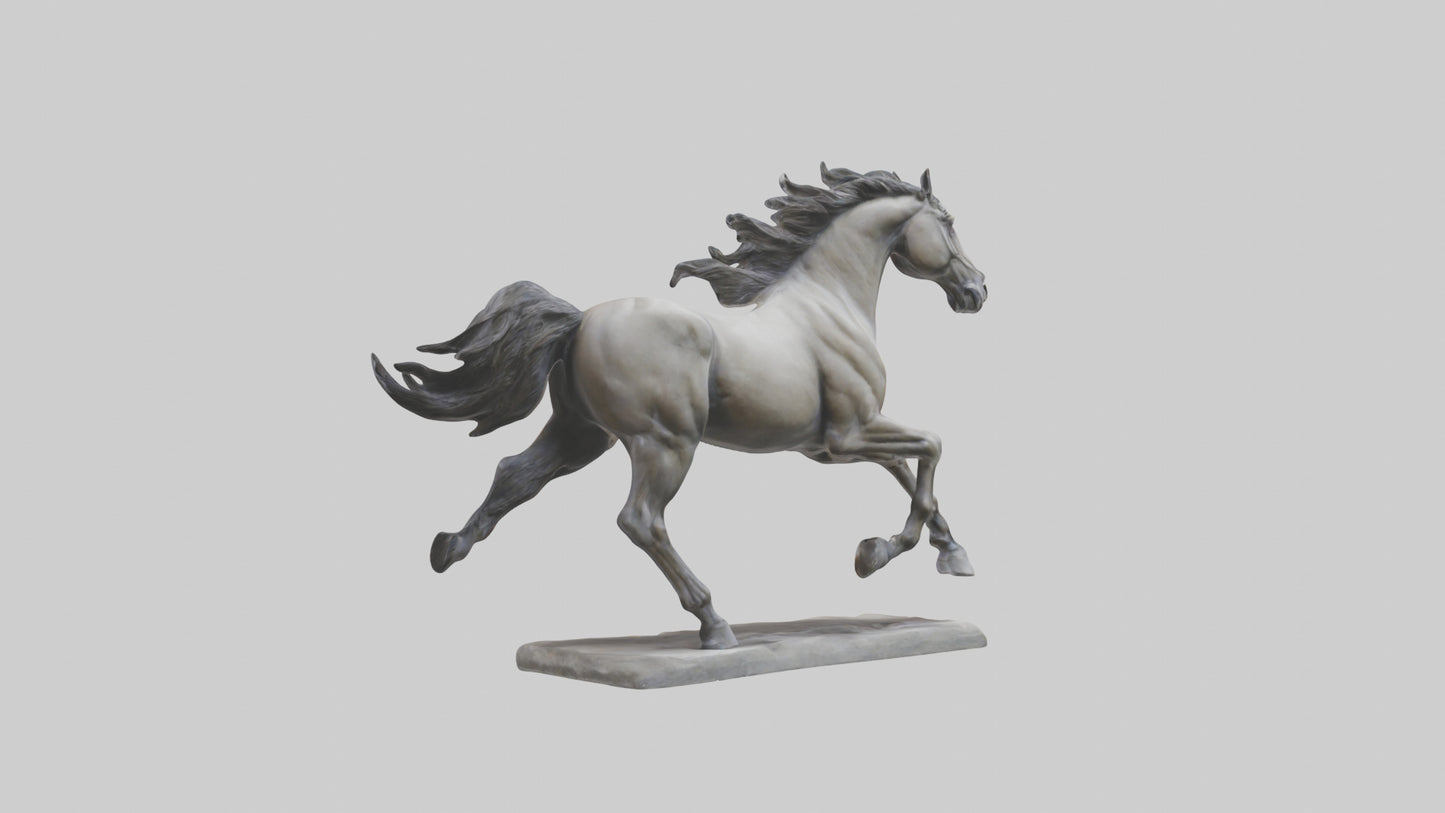 Sculpted Horse statue model 3D model