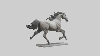 Sculpted Horse statue model 3D model