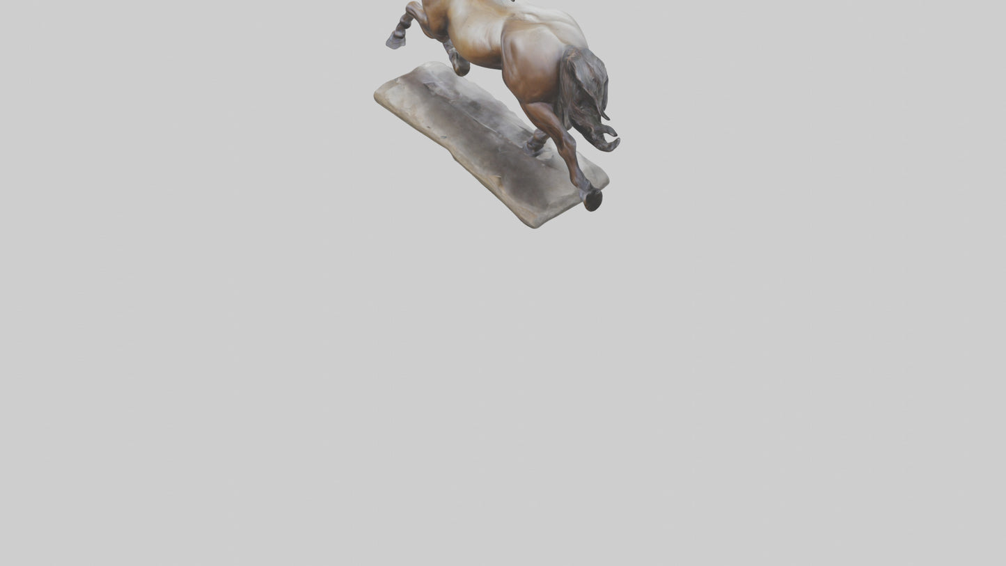 Sculpted Horse statue model 3D model