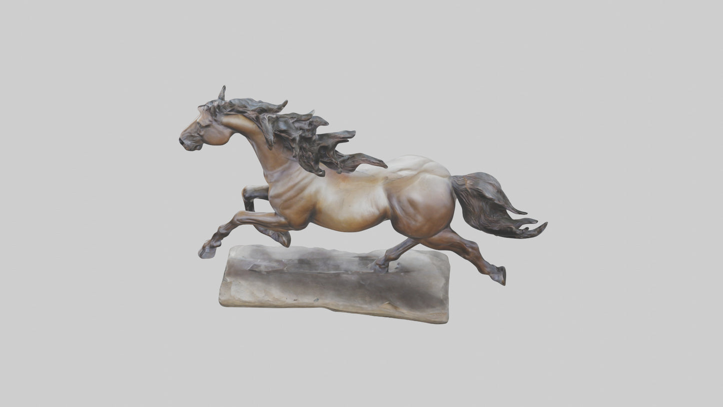 Sculpted Horse statue model 3D model