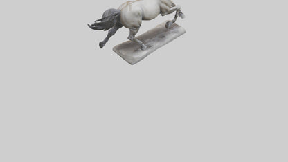 Sculpted Horse statue model 3D model