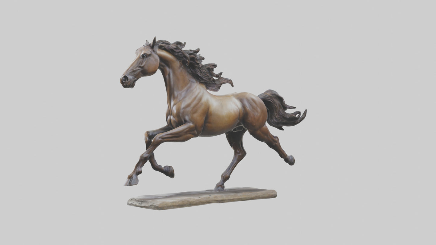 Sculpted Horse statue model 3D model