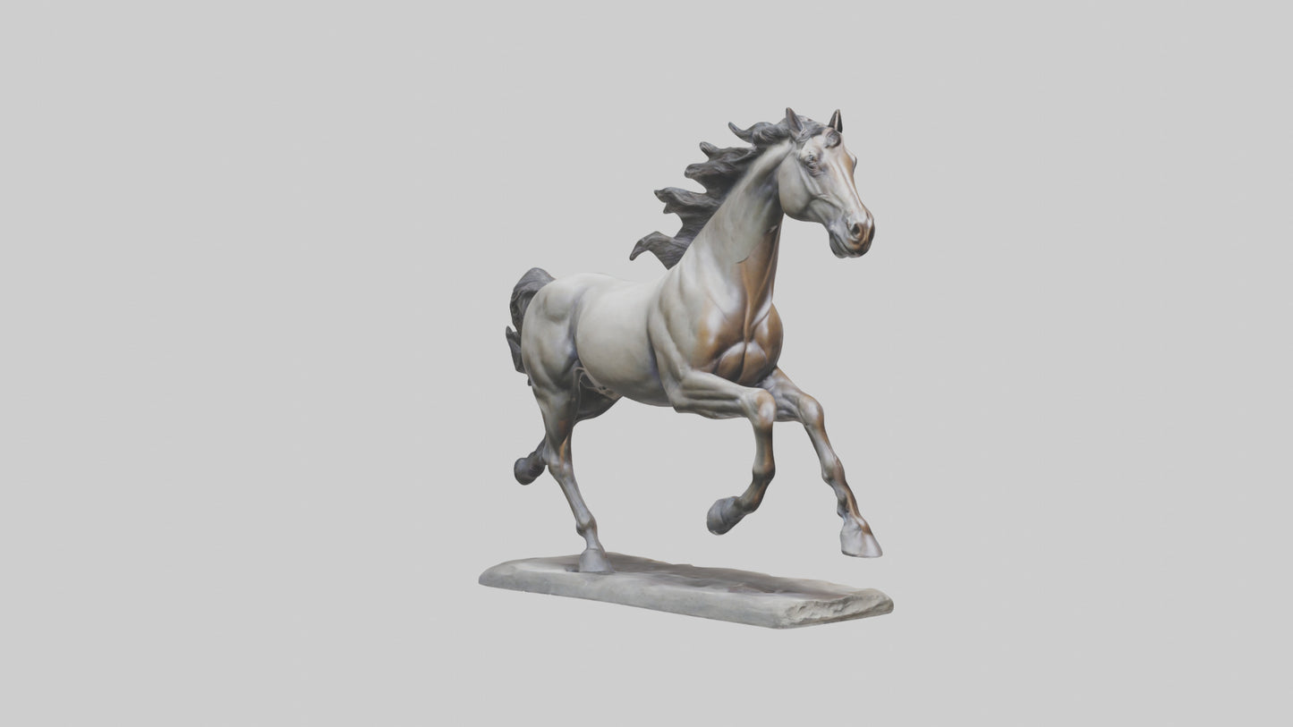 Sculpted Horse statue model 3D model
