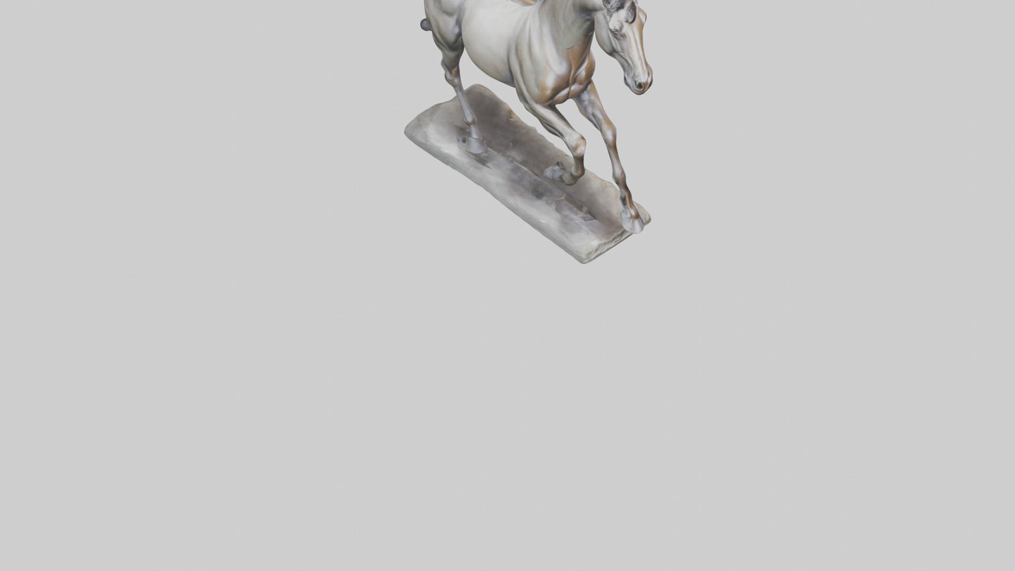Sculpted Horse statue model 3D model
