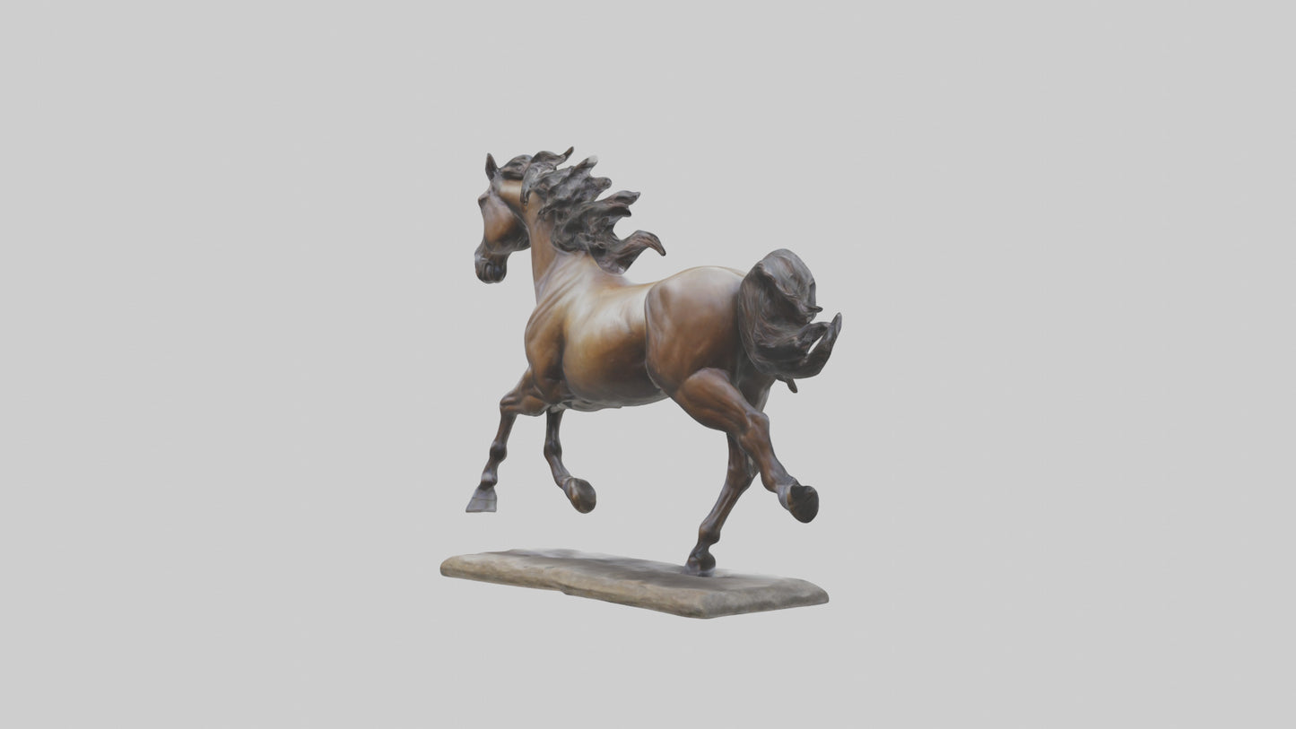 Sculpted Horse statue model 3D model