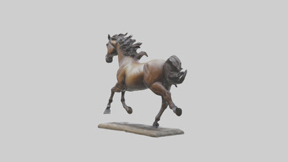 Sculpted Horse statue model 3D model