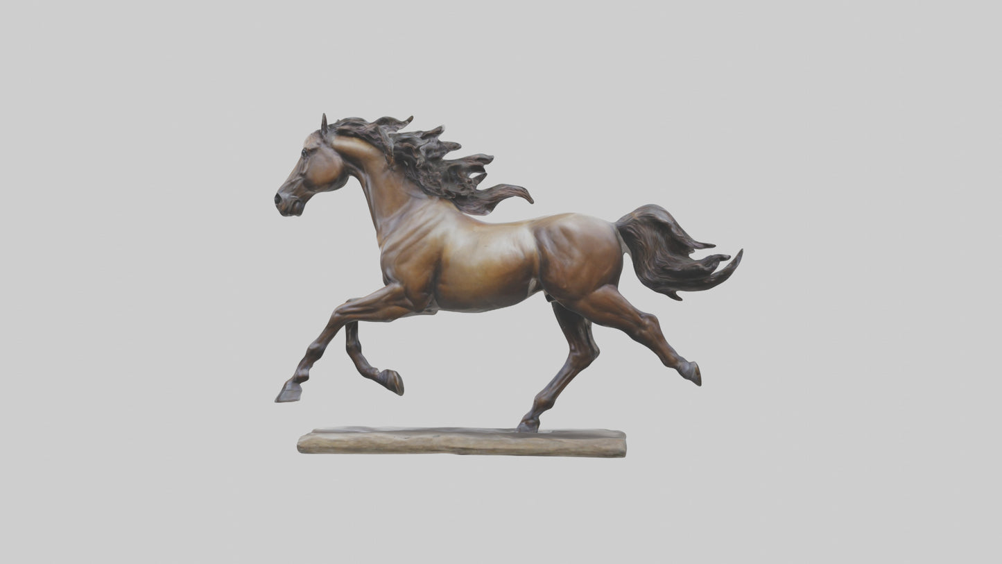 Sculpted Horse statue model 3D model