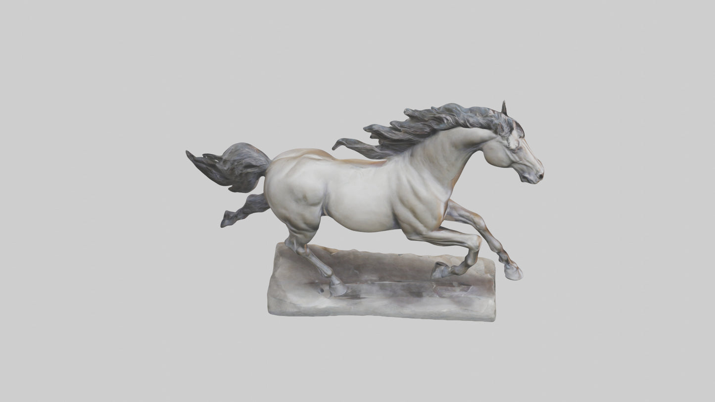 Sculpted Horse statue model 3D model