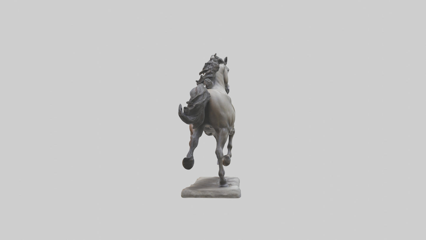 Sculpted Horse statue model 3D model