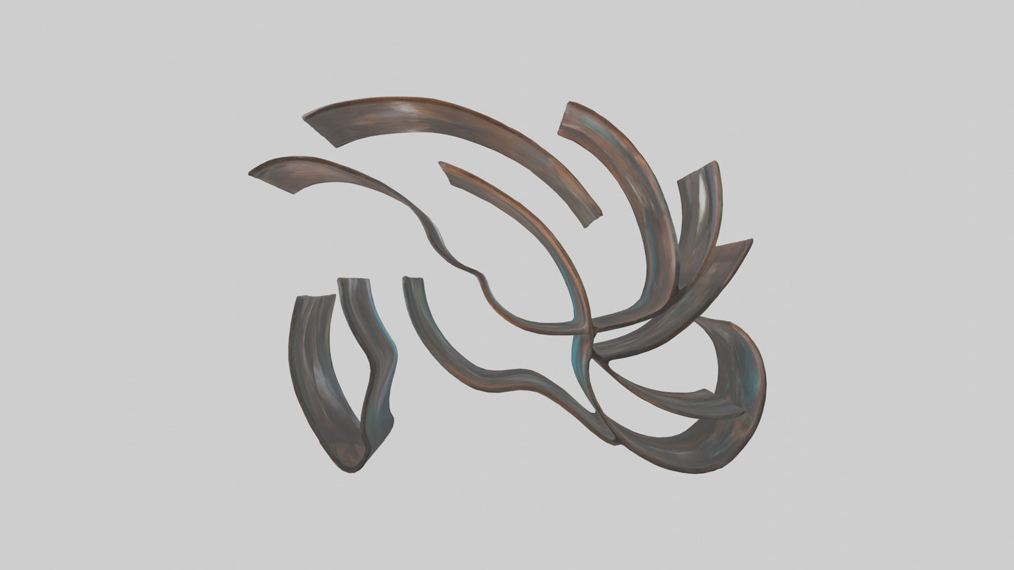 Sculptural Wall Art VR / AR / low-poly