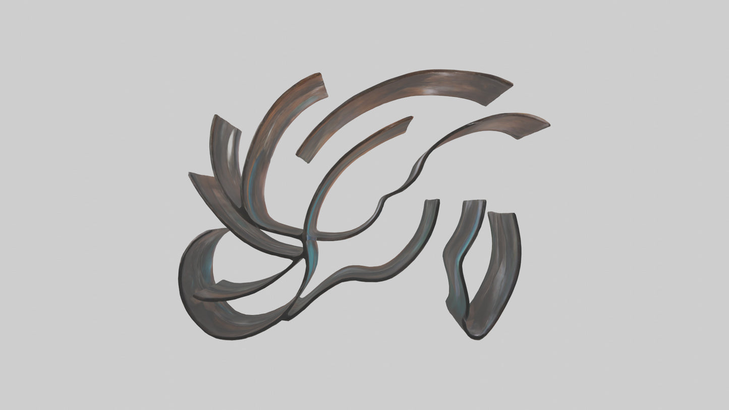 Sculptural Wall Art VR / AR / low-poly