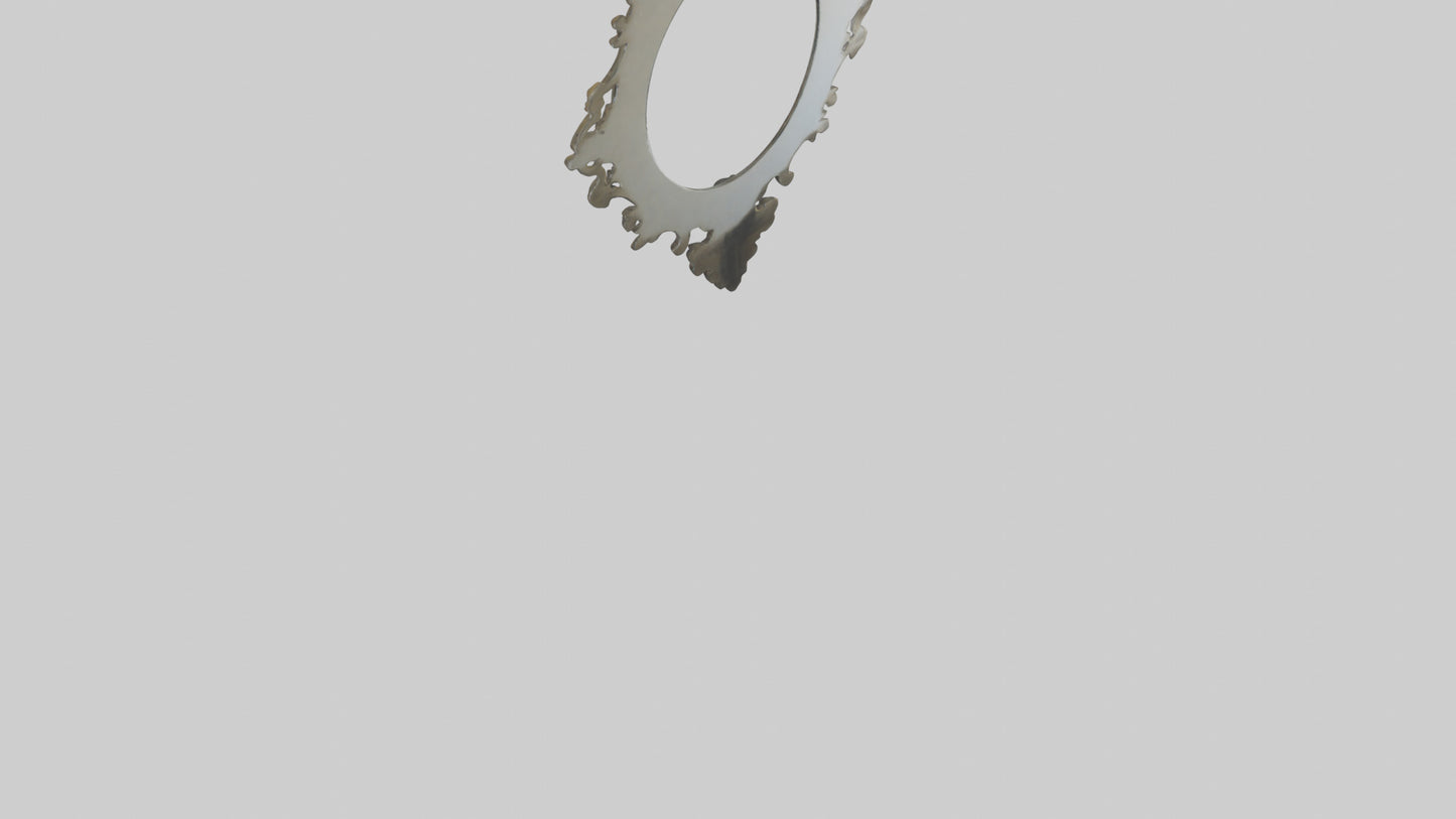 Sculptural wall mirror model 3D model