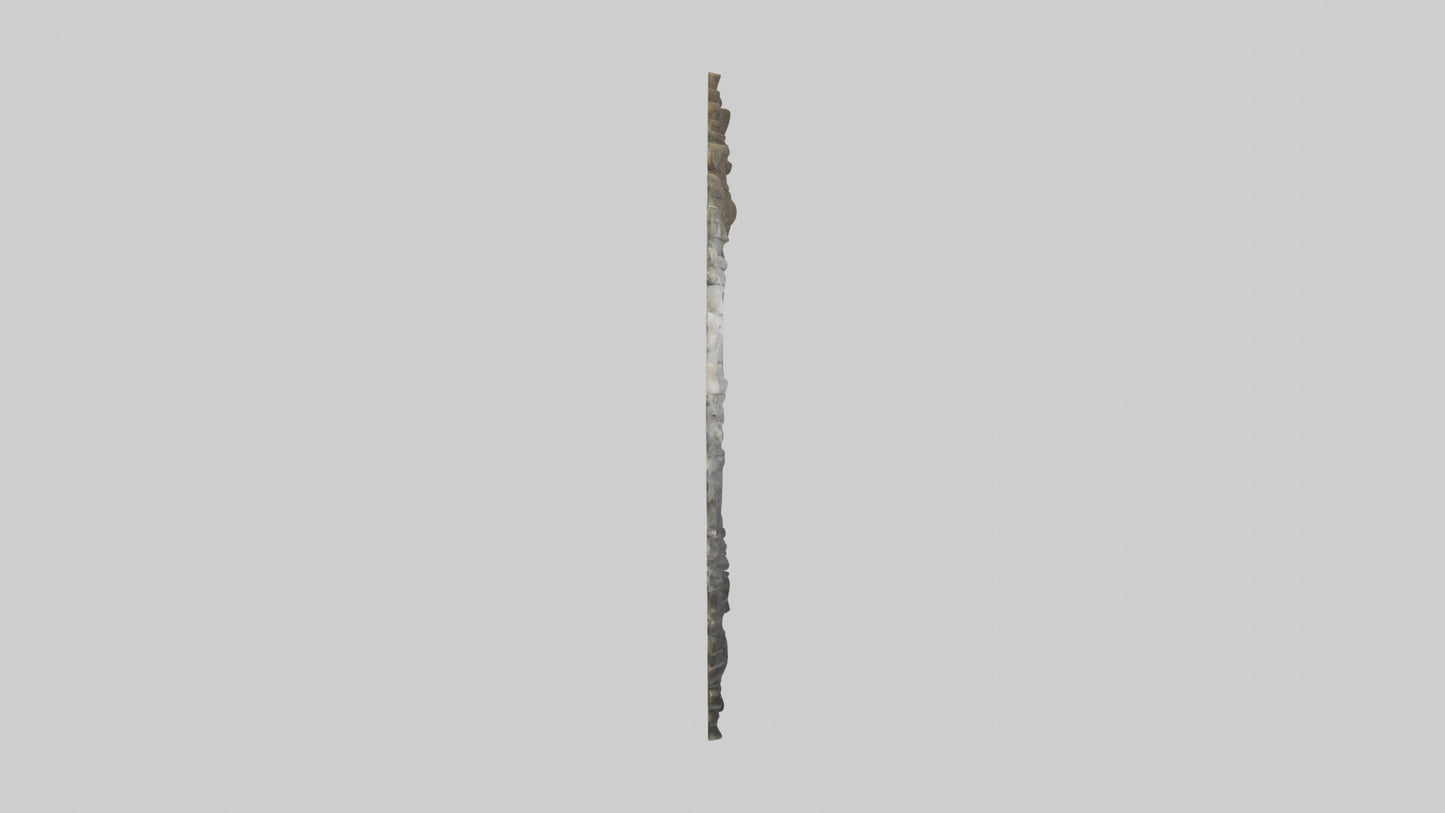 Sculptural wall mirror model 3D model