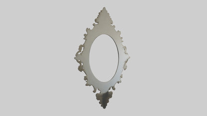Sculptural wall mirror model 3D model