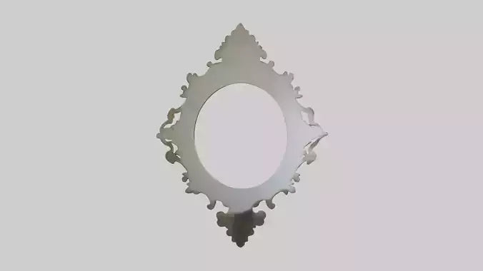 Sculptural wall mirror model 3D model