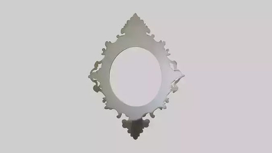 Sculptural wall mirror model 3D model