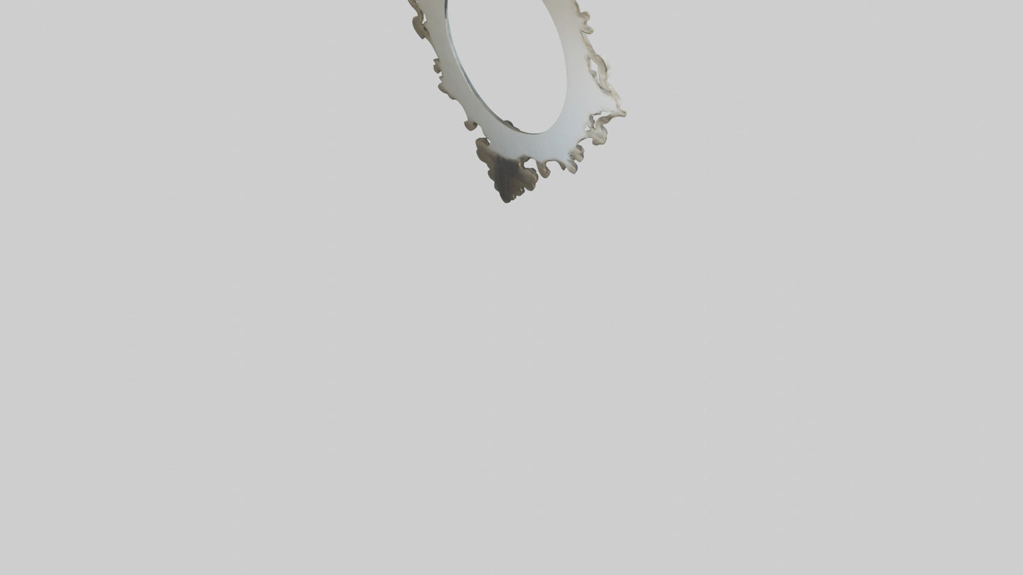 Sculptural wall mirror model 3D model