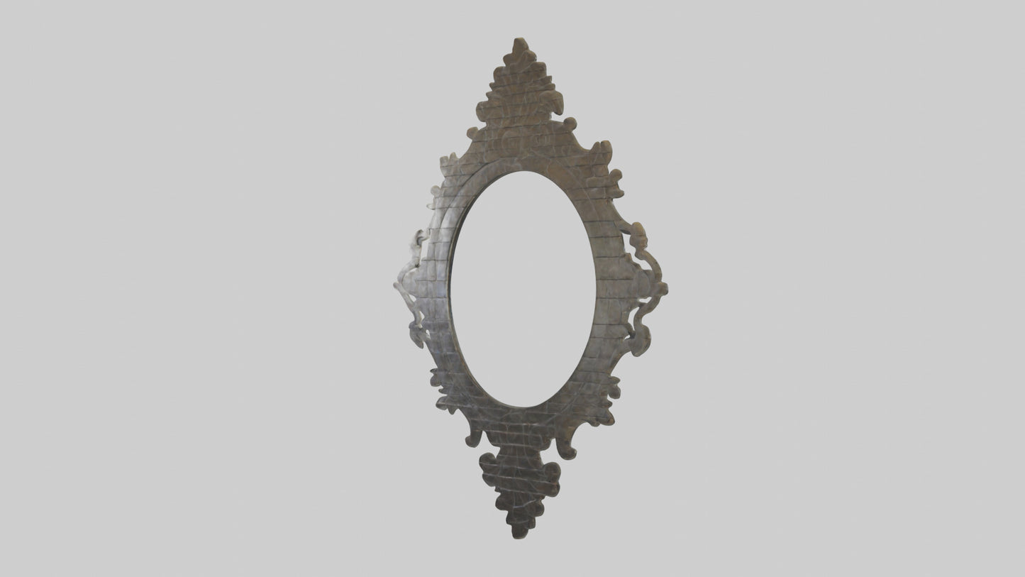 Sculptural wall mirror model 3D model